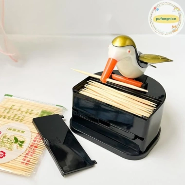 Pufangnice Hummingbird Tăm Hộp Đựng Gag Chất Lượng Cao, Tăm Răng Tự Động, Bảo Quản VN - 76.780₫