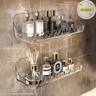 Pufangnice Kệ Treo Tường Trong Suốt Phòng Tắm - Chậu Rửa & Bảo Quản Mỹ Phẩm, 56.980₫