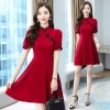 Qipao Đầm Retro Nữ Mùa Hè 2.026 – Eo thon, tay áo phồng thanh lịch, giảm giá, chỉ 440.988 VND