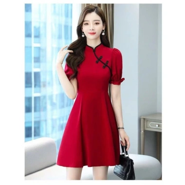 Qipao Đầm Retro Nữ Mùa Hè 2.026 – Eo thon, tay áo phồng thanh lịch, giảm giá, chỉ 440.988 VND 10 Qipao Đầm Retro Nữ Mùa Hè 2.026 – Eo thon, tay áo phồng thanh lịch, giảm giá, chỉ 440.988 VND 10