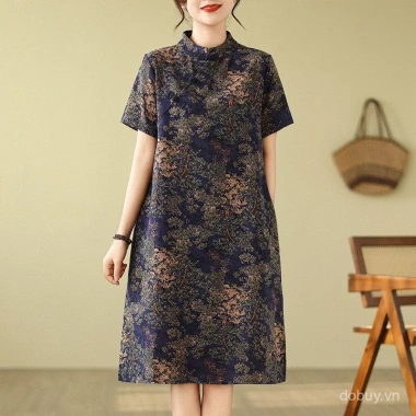 Qipao Midi Nữ Retro Trung Hoa Mùa Hè - Thiết Kế Sang Trọng, Giá Ưu Đãi 692k 2 Qipao Midi Nữ Retro Trung Hoa Mùa Hè - Thiết Kế Sang Trọng, Giá Ưu Đãi 692k 2