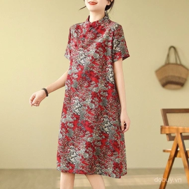 Qipao Midi Nữ Retro Trung Hoa Mùa Hè - Thiết Kế Sang Trọng, Giá Ưu Đãi 692k 8 Qipao Midi Nữ Retro Trung Hoa Mùa Hè - Thiết Kế Sang Trọng, Giá Ưu Đãi 692k 8