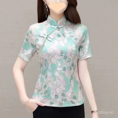 Qipao Top phong cách Trung Hoa cho phụ nữ trung niên - Thanh lịch, giá 511.908₫