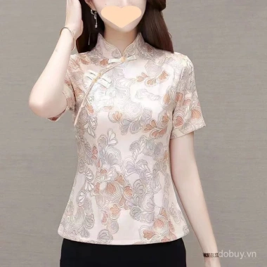 Qipao Top phong cách Trung Hoa cho phụ nữ trung niên - Thanh lịch, giá 511.908₫