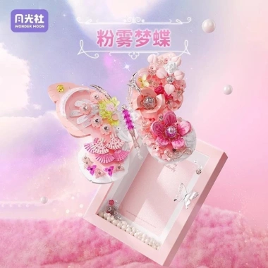 Quà Ngày Lễ Tình Nhân Bướm Khung Ảnh Ghép Khối Đồ Chơi Trang Trí Cho Cô Gái