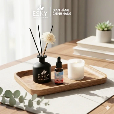 Quà Tặng 8-3 Tinh Dầu Thiên Nhiên ESKY Aroma Garden Set Trang Trí Tết Mini Giá 289k 8