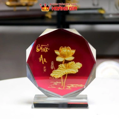 Quà Tặng 8/3 Biểu Trưng Pha Lê Hoa Sen Bình An – Dành cho Sếp Nữ, Cô Giáo, Đối Tác Cao Cấp – Giá chỉ 245.000₫