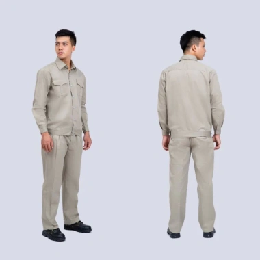 Quần Áo Bảo Hộ Lao Động DN06 Vải Kaki 3/1 Dày Dặn - Màu Xám Ghi Giá 80k 2 Quần Áo Bảo Hộ Lao Động DN06 Vải Kaki 3/1 Dày Dặn - Màu Xám Ghi Giá 80k 2