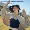 Quần áo bảo vệ nắng lụa lạnh phụ nữ mùa hè UV đa năng đạp xe áo khoác ngoài 5