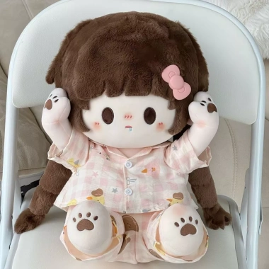 Quần áo bé 40cm Cotton bộ đồ ngủ in hình Búp Bê Ichiban dành cho Búp Bê thay thế 6