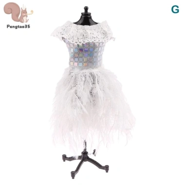 Quần áo búp bê 30CM - Váy dạ hội, cưới, công chúa, kéo, phụ kiện, COD, chỉ 49.170₫ 6