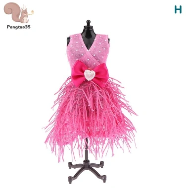 Quần áo búp bê 30CM - Váy dạ hội, cưới, công chúa, kéo, phụ kiện, COD, chỉ 49.170₫ 7