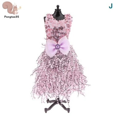 Quần áo búp bê 30CM - Váy dạ hội, cưới, công chúa, kéo, phụ kiện, COD, chỉ 49.170₫ 8