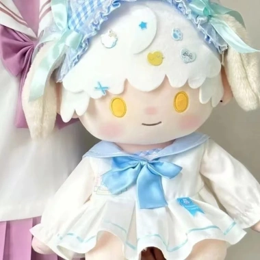 Quần áo búp bê cotton 40cm - Thủy thủ, váy trẻ em phù hợp ngồi, giá ưu đãi 191k