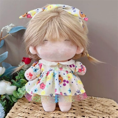 Quần áo búp bê FLAZEA 20CM - Bộ trang phục Lolita người giúp việc, váy nón nhồi bông, quà tặng ưu đãi 44.110đ