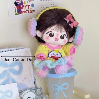 Quần áo búp bê FLAZEA - Hoodie đa màu, phụ kiện làm tay, trang phục búp bê 20cm - Quà tặng độc đáo