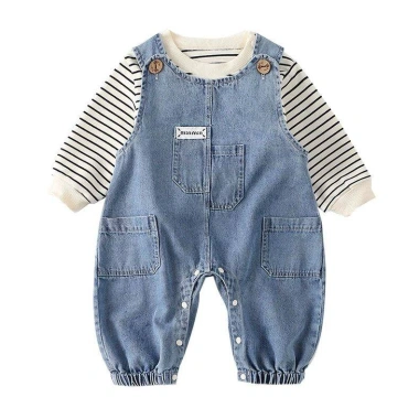 Quần Áo Denim Bé Trai Xuân Thu Hàn Quốc – Vest Dài Tay & Top Hai Mảnh Giá 304.560₫