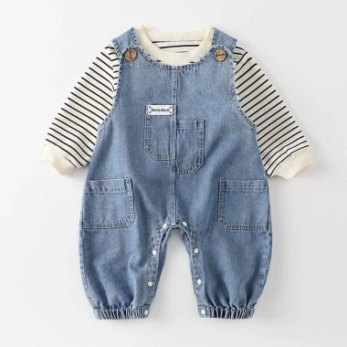 Quần Áo Denim Bé Trai Xuân Thu Hàn Quốc – Vest Dài Tay & Top Hai Mảnh Giá 304.560₫