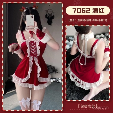 Quần áo năm mới giao nhanh, trang phục giáng sinh cô gái thỏ nai sừng, đồng phục 111