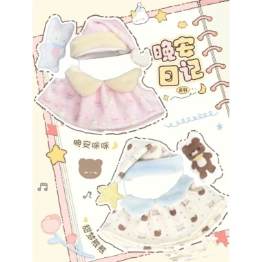 Quần áo ngủ bé 10cm Cotton Nhật Ký Búp Bê Sao Biển - Bộ Đồ Ngủ Đẹp, Giá ưu đãi 168k
