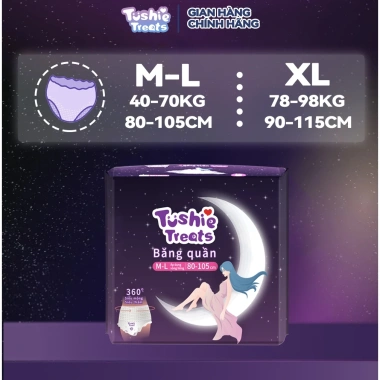 Quần băng vệ sinh Tushie Treats nâng cấp siêu mềm, siêu thấm, size M-XL, giá 45.000₫ 8 Quần băng vệ sinh Tushie Treats nâng cấp siêu mềm, siêu thấm, size M-XL, giá 45.000₫ 8