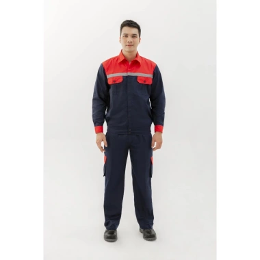 Quần Bảo Hộ Lao Động DN14 Vải Kaki 3/1 Dày Dặn Màu Than Phối Đỏ - Giá 110k Giảm 20% 3