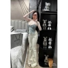 Quần Bò Loe Nạm Đá Co Dãn - Siêu Xịn Giá 590.000 Giảm Sốc, Hàng QC 5