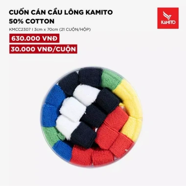 Quấn Cán Cầu Lông Kamito 50% Cotton Nhiều Màu 3x70cm - Giá 630.000đ 2