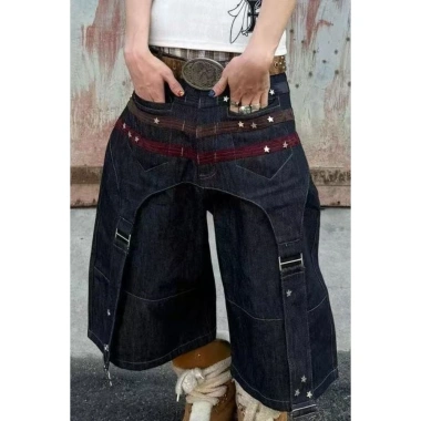 Quần Crop Plus Size Hot Girl Đường Phố - Retro Nặng, Vibe Mỹ, Giá chỉ 766.418₫ giảm từ 942.694₫