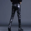 Quần Da Nam Slim-fit Skinny Ấm Áp, Hiệu Suất, Thời Trang, Đi Xe Đạp và Xe Máy 2.024 5