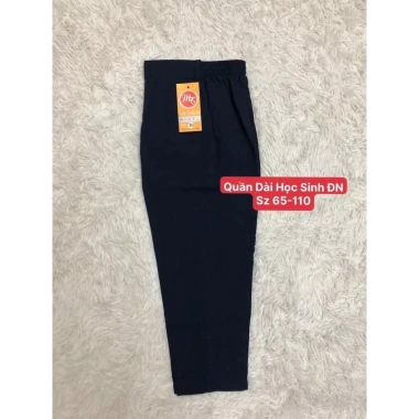 Quần dài lưng thun đồng phục học sinh cấp 1 nam nữ màu đen xanh thẫm 69.000đ