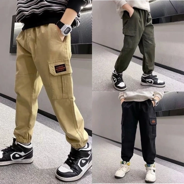 Quần dài, short lỡ lửng túi hộp kaki cho bé trai 6-14 tuổi, 69.000đ 2