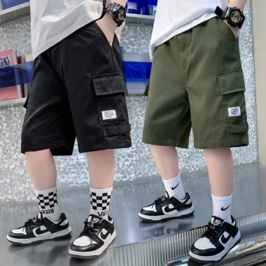 Quần dài, short lỡ lửng túi hộp kaki cho bé trai 6-14 tuổi, 69.000đ 7
