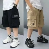 Quần dài, short lỡ lửng túi hộp vải kaki bé trai 6‑14 tuổi 18‑52kg THN giảm giá 69k 8
