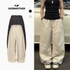Quần Dài Vải Gió Nhăn Form Ống Rộng GODMOTHER Street Style Basic Giá 143k