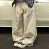 Quần Dài Vải Gió Nhăn Form Ống Rộng GODMOTHER Street Style Basic Giá 143k 2
