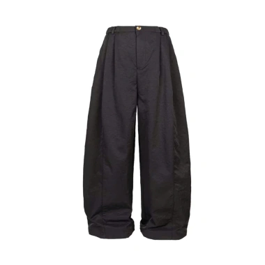 Quần Dài Vải Gió Nhăn Form Ống Rộng GODMOTHER Street Style Basic Giá 143k