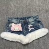 Quần Denim Lông Phong Y2K KittyVintage – Thiết Kế Thoáng Mát, Giá Chỉ 496.800₫ 6