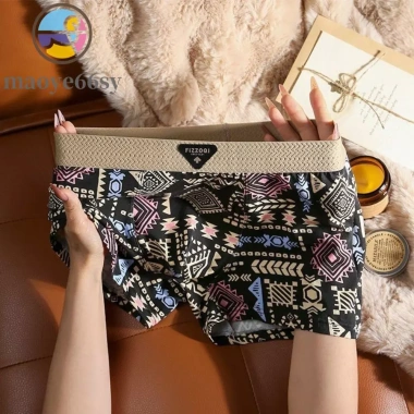Quần Đùi Boxer Nam MAOYE66SY 3 chiếc, In Hình Độc Đáo, Co Giãn, Plus Size, Giá 100.440₫ (Giảm từ 128.563₫)