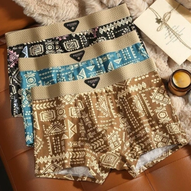 Quần Đùi Boxer Nam MAOYE66SY 3 chiếc, In Hình Độc Đáo, Co Giãn, Plus Size, Giá 100.440₫ (Giảm từ 128.563₫)