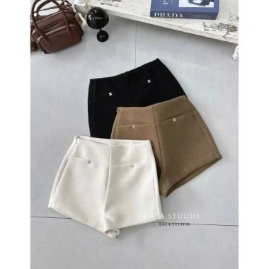 Quần đùi dạ lưng cao LALASTUDIO tag chữ X cao cấp tiểu thư sang chảnh - 358.800₫