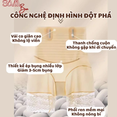 Quần gen ENMA QS02 định hình eo, nâng mông, siết đùi - vải su lạnh, giảm bụng, giá 165k 4