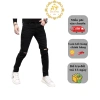 Quần jean nam khóa gối đen chất bò cao cấp co dãn 4 chiều, skinny QJ84 - Giá chỉ 187.060₫ 2
