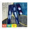 Quần jean nam xanh co giãn 4 chiều, thêu họa tiết, rin lai tua, chất bò 150k