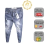 Quần jean nam xanh co giãn 4 chiều, thêu họa tiết, rin lai tua, chất bò 150k 5