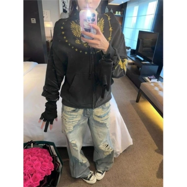 Quần jean retro nữ dáng thẳng, mỏng nhẹ, rộng rãi, thời trang, giá 355.104₫ 3 Quần jean retro nữ dáng thẳng, mỏng nhẹ, rộng rãi, thời trang, giá 355.104₫ 3
