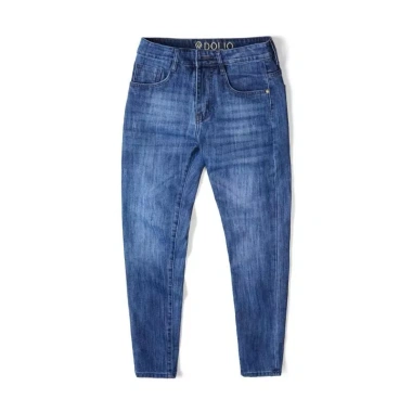 Quần Jeans Dài Nam Thêu Lưng QCCC - Cao Cấp Co Giãn, Phom Ôm Vừa, Mát Lành, Giá 315k