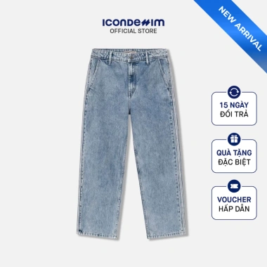 Quần Jeans Nam ICONDENIM Ống Suông Trim Edge Form Baggy Giá giảm 23% chỉ 549k