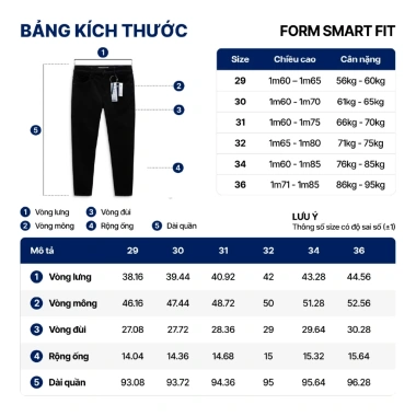 Quần jeans nam ICONDENIM SmartFit tôn dáng, siêu co giãn 4 chiều – Giá 528.600₫