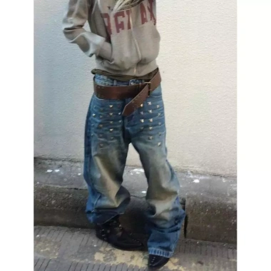 Quần Jeans Nữ Retro Size Lớn, Mỏng Nhẹ, Ống Rộng - Đường Phố Cá Tính, Giá 693k 2 Quần Jeans Nữ Retro Size Lớn, Mỏng Nhẹ, Ống Rộng - Đường Phố Cá Tính, Giá 693k 2